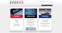 Desktop Screenshot of elphotec.de